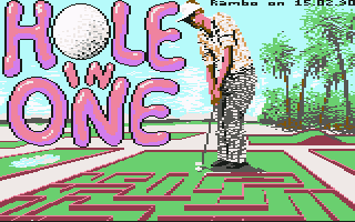 Hole-In-One Miniature Golf screenshot 3 for Commodore 64